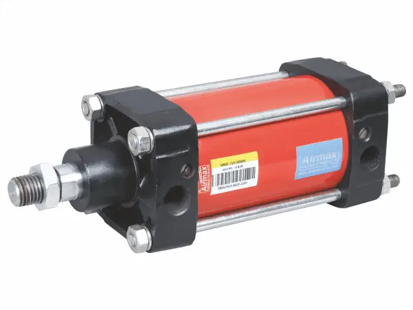 Side View of Pneumatic Cylinder